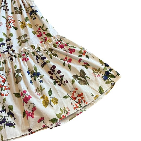 Cara Cara Mimi Off-Shoulder Dress Botanical Floral Berry Print Size Small NWOT - Picture 6 of 14